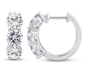 1.45 Ct Diamond Hoops