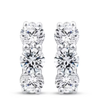Load image into Gallery viewer, 1.45 Ct Diamond Hoops