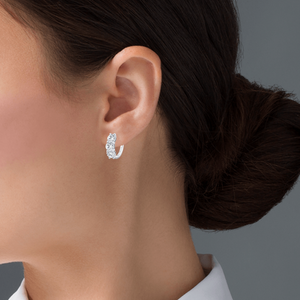 1.45 Ct Diamond Hoops