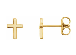 6 mm Cross Earring