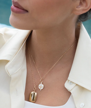 Load image into Gallery viewer, Slim Rectangle &quot;Kate&quot; 18K Gold Locket Necklace