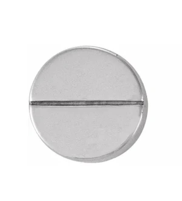 14K White Nail head Press Fit Back Earrings