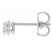 Load image into Gallery viewer, 14K White 1/8 CTW Natural Diamond Marquise Earring