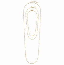 Load image into Gallery viewer, Solara Delicate Station Necklace - 24&quot;