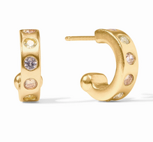 Load image into Gallery viewer, Rainbow Hoop &amp; Charm Earring