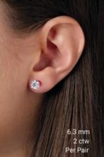 Load image into Gallery viewer, 2.02 ct Diamond Studs