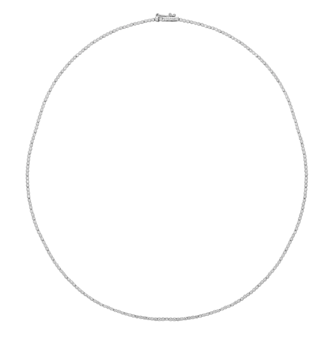 Micro Diamond Tennis Necklace - 1.55ct