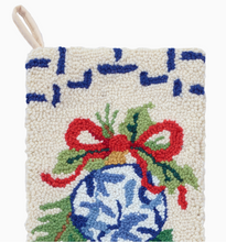 Load image into Gallery viewer, Chinoiserie Ornaments Hook Stocking