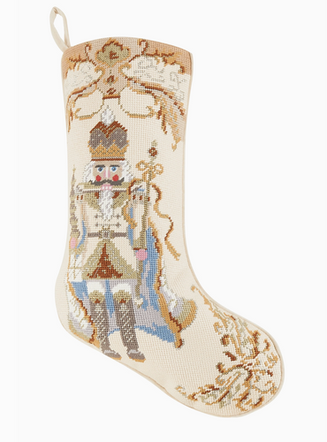 Nutcracker Embroidered Stocking