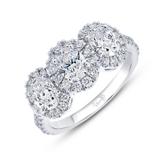 Load image into Gallery viewer, Signature Collection Triple-Halo Oval Shaped Diamond Engagement Ring
