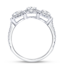 Load image into Gallery viewer, Signature Collection Triple-Halo Oval Shaped Diamond Engagement Ring