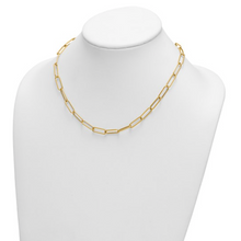 Load image into Gallery viewer, 14k Paperclip Link 18" Chain Necklace