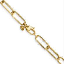Load image into Gallery viewer, 14k Paperclip Link 18" Chain Necklace