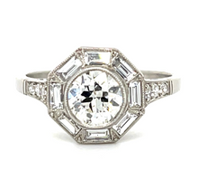 Load image into Gallery viewer, Old European Diamond Platinum Handmade Ring
