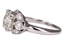 Load image into Gallery viewer, Art Deco Platinum 1.67ct Diamond Ring