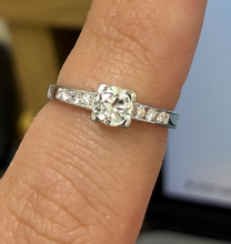 Load image into Gallery viewer, Art Deco 0.35CTW Diamond Platinum Ring