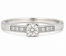 Load image into Gallery viewer, Art Deco 0.35CTW Diamond Platinum Ring