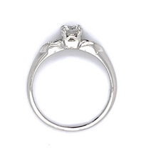 Load image into Gallery viewer, .44ct European Diamond PT Ring (Vintage 1940s)