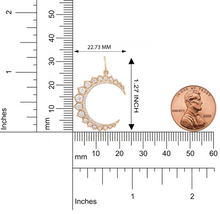 Load image into Gallery viewer, Diamond Crescent Moon Pendant