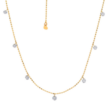 Load image into Gallery viewer, Tiny Floating Diamond Necklace