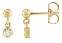 Load image into Gallery viewer, Diamond Dangle Earring