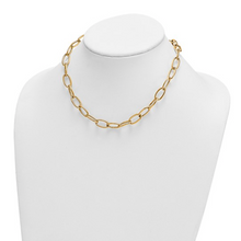 Load image into Gallery viewer, 14K Polished 9mm Oval Link Necklace