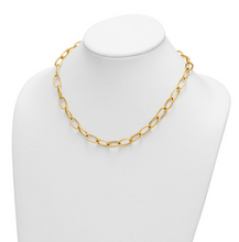 Load image into Gallery viewer, 14K Polished 9mm Oval Link Necklace