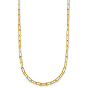 Elongated Cable Link Necklace 20"