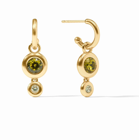 Rainbow Duo Hoop & Charm Earring