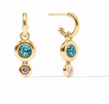 Load image into Gallery viewer, Rainbow Duo Hoop &amp; Charm Earring