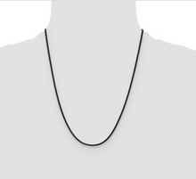 Load image into Gallery viewer, 14K Yellow Gold &amp; Black Epoxy Cross Necklace