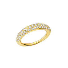 Load image into Gallery viewer, RISING TUSK RING WITH VARIOUS SIZES DIAMONDS