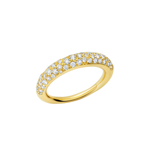 RISING TUSK RING WITH VARIOUS SIZES DIAMONDS