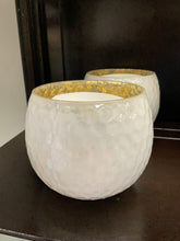 Load image into Gallery viewer, White and Gold Candle Holder