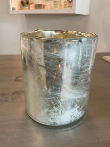 Mercury and Gold Candle Container