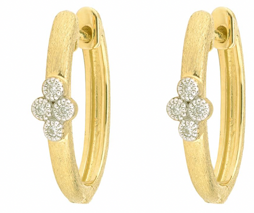 Provence Single Quad Oval Hoop Earring