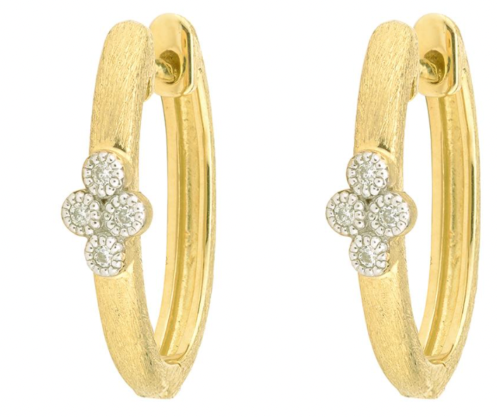 Provence Single Quad Oval Hoop Earring