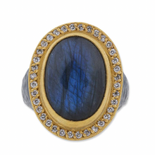 Load image into Gallery viewer, POMPEI LABRADORITE RING