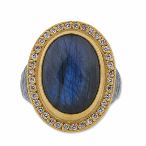 POMPEI LABRADORITE RING