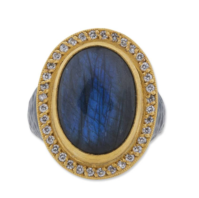 POMPEI LABRADORITE RING