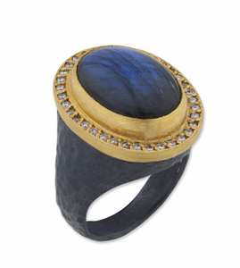 POMPEI LABRADORITE RING