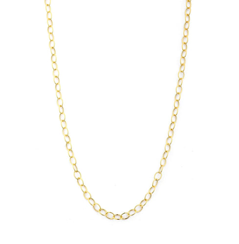 18 Karat Yellow Gold Medium Link Chain