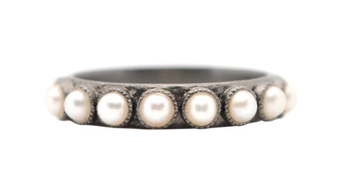 PEARL STACK BAND RING