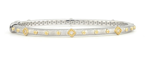 Mixed Metal Alternating Kite Bangle